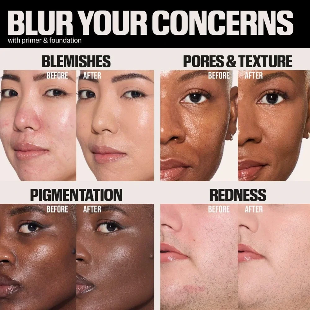 💎 HUDA BEAUTY Easy Blur Natural Airbrush Foundation with Niacinamide Lava Cake